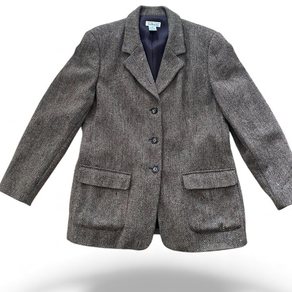 Talbots Jackets & Blazers - Talbots Brown wool Tweed Blazer size 14